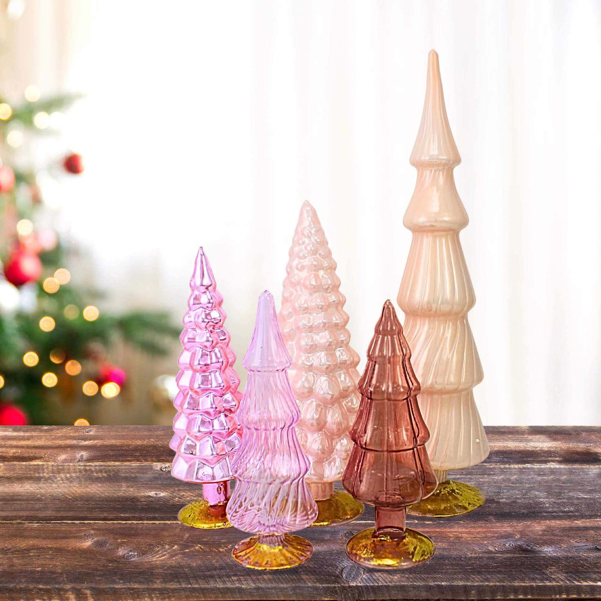 Cody Foster Rose Hue Trees Set Of 5 - - SBKGifts.com