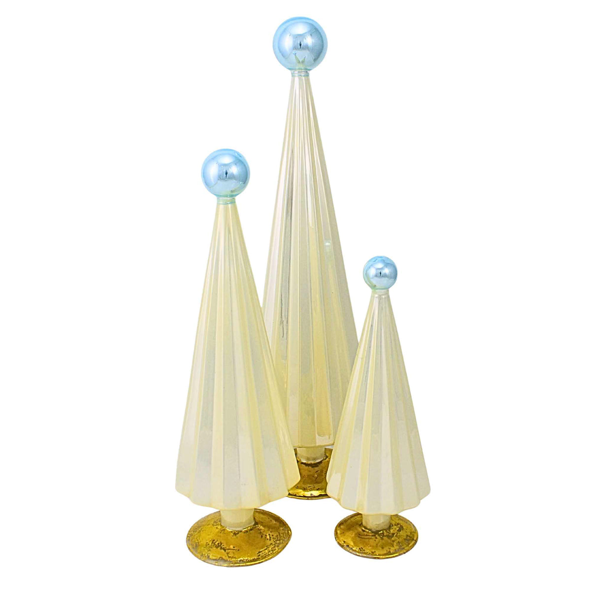 66643 Pleated Trees Gold/Silver St/3 CD3281GS