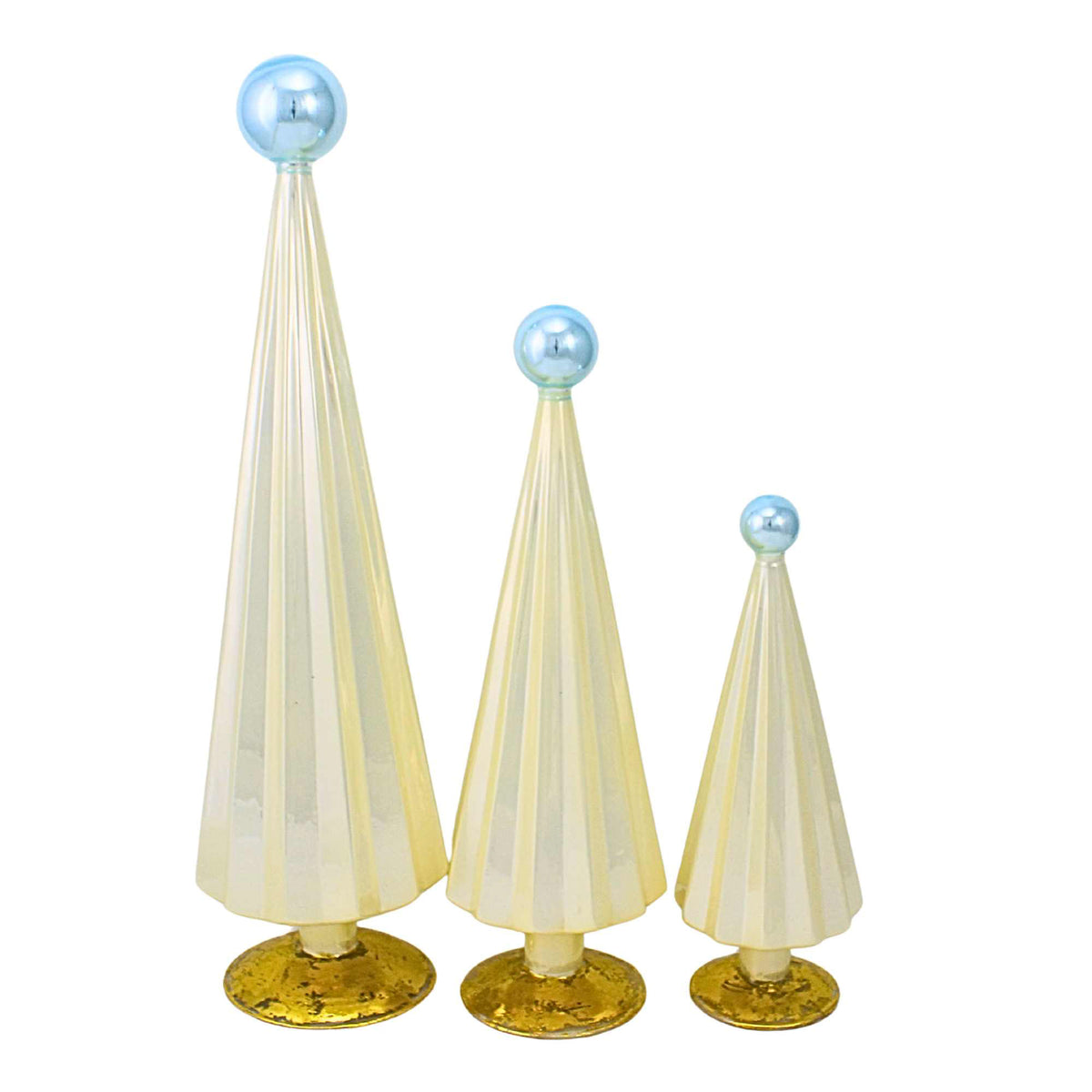 Cody Foster Pleated Trees Gold/Silver St/3 - - SBKGifts.com