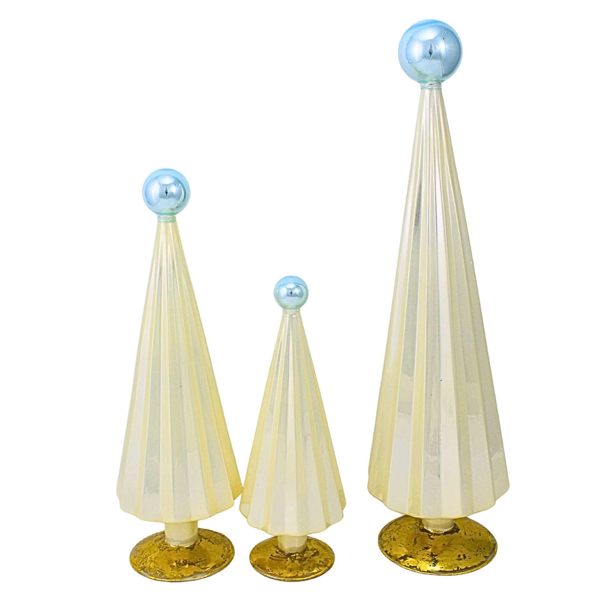 Cody Foster Pleated Trees Gold/Silver St/3 - - SBKGifts.com
