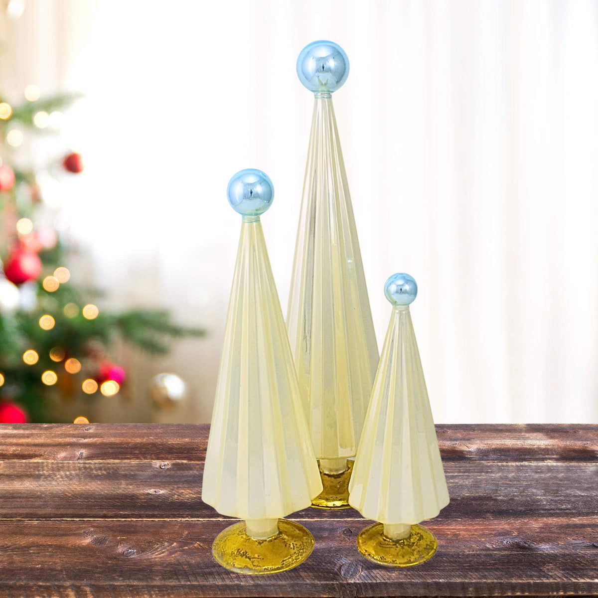 Cody Foster Pleated Trees Gold/Silver St/3 - - SBKGifts.com