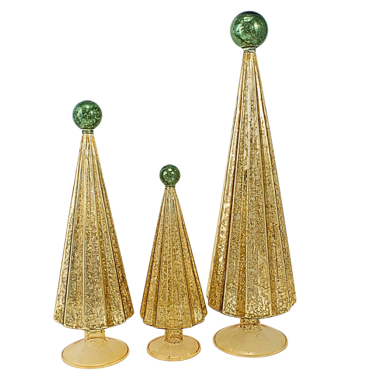 Cody Foster Pleated Trees Gold/Green St/3 - - SBKGifts.com