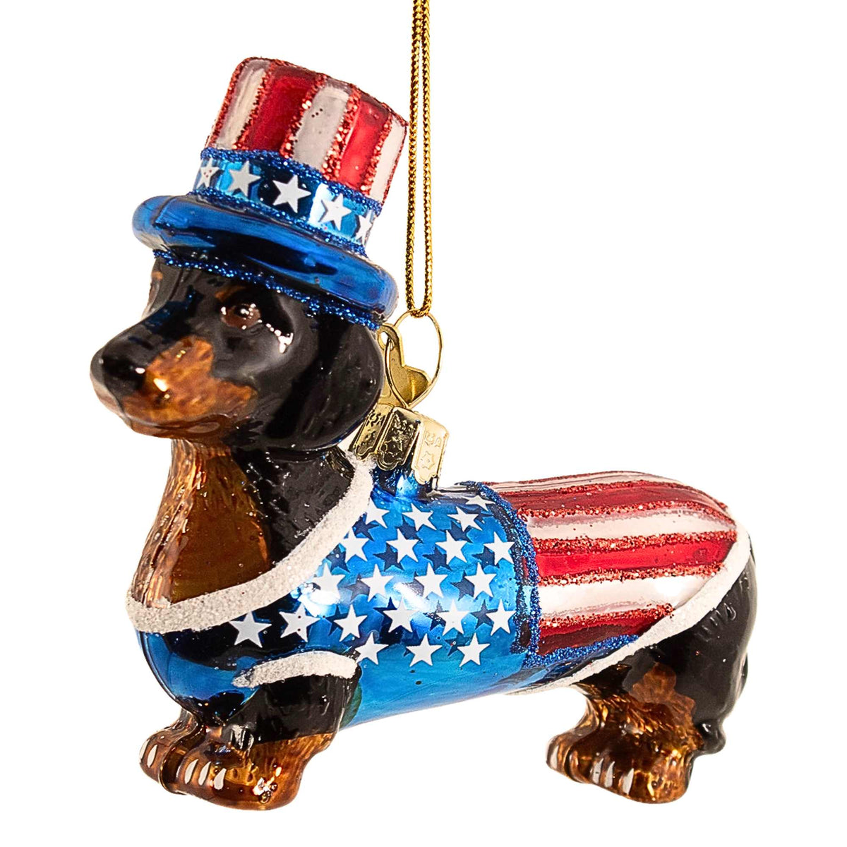 66646 Patriotic Dachshund Ornament NBX0229