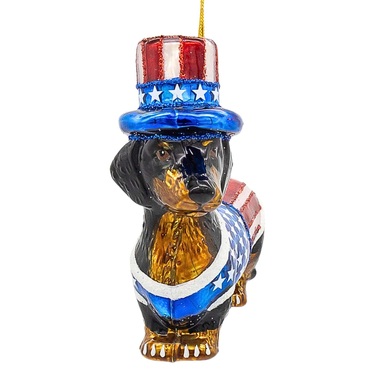 Noble Gems Patriotic Dachshund Ornament - - SBKGifts.com