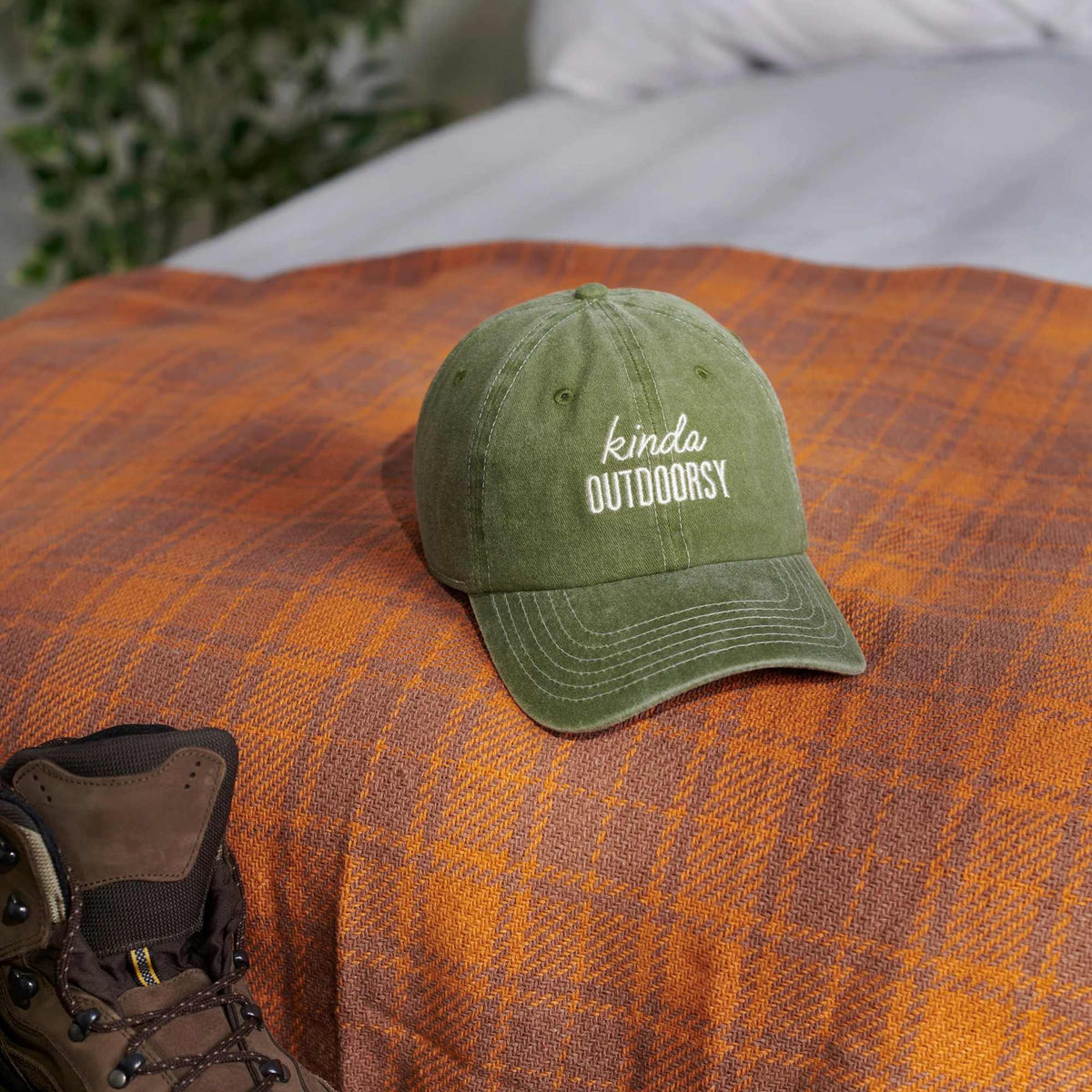 Primitives By Kathy Kinda Outdoorsy Baseball Cap - - SBKGifts.com