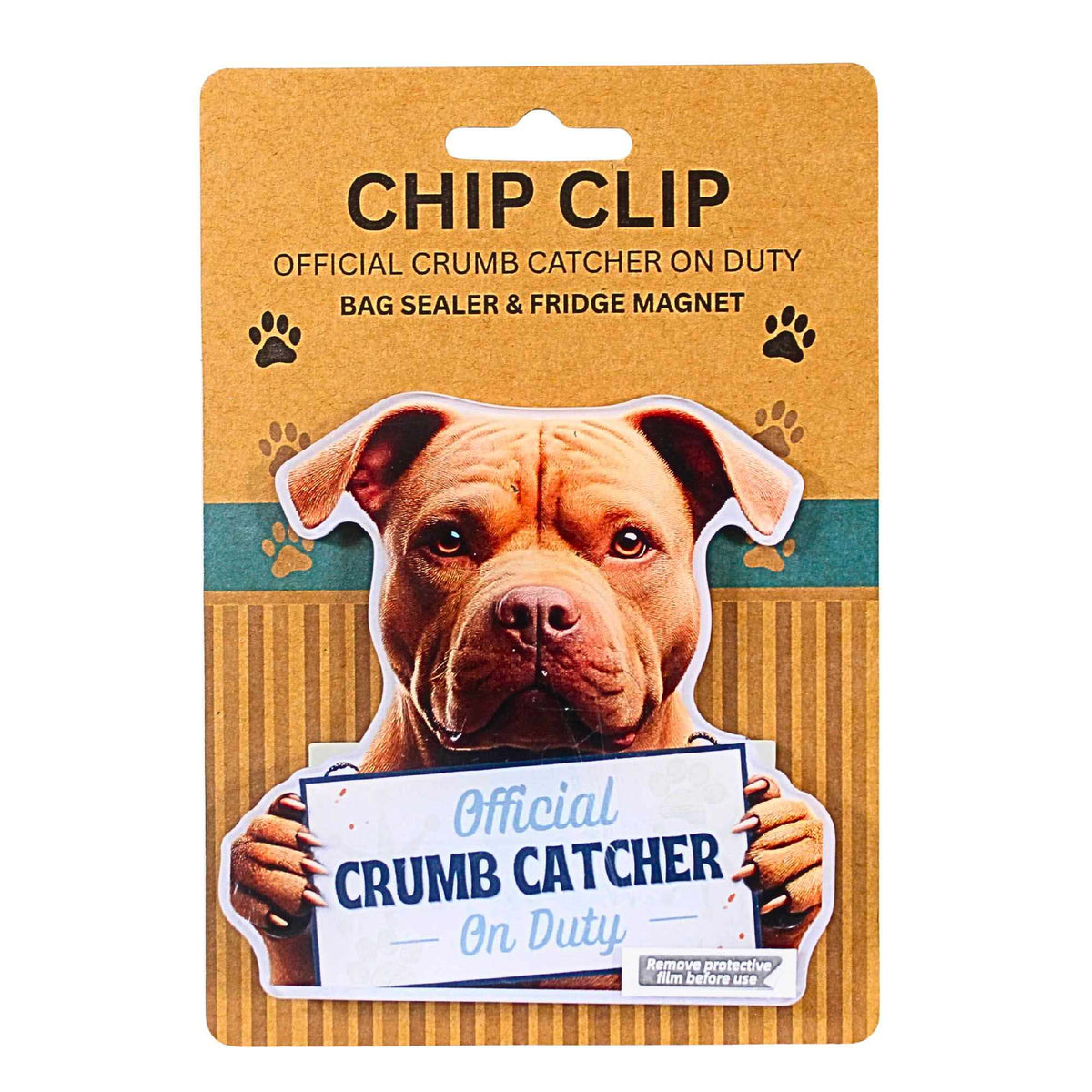E & S Imports Pitbull Uncropped Chip Clip - - SBKGifts.com