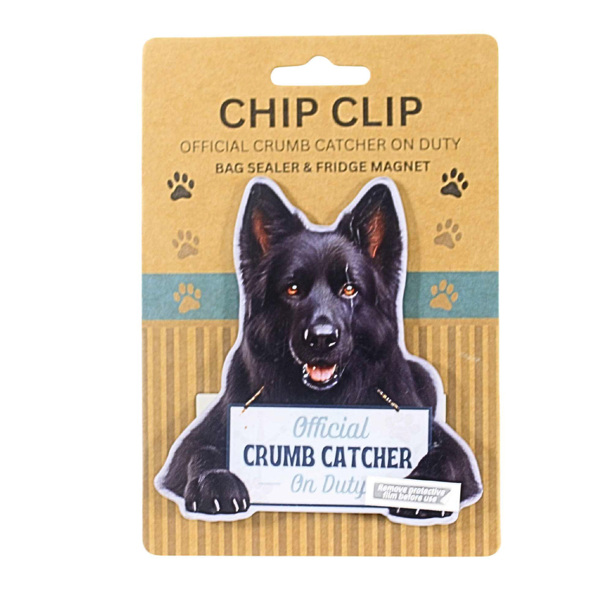 E & S Imports German Shepherd Black Chip Clip - - SBKGifts.com