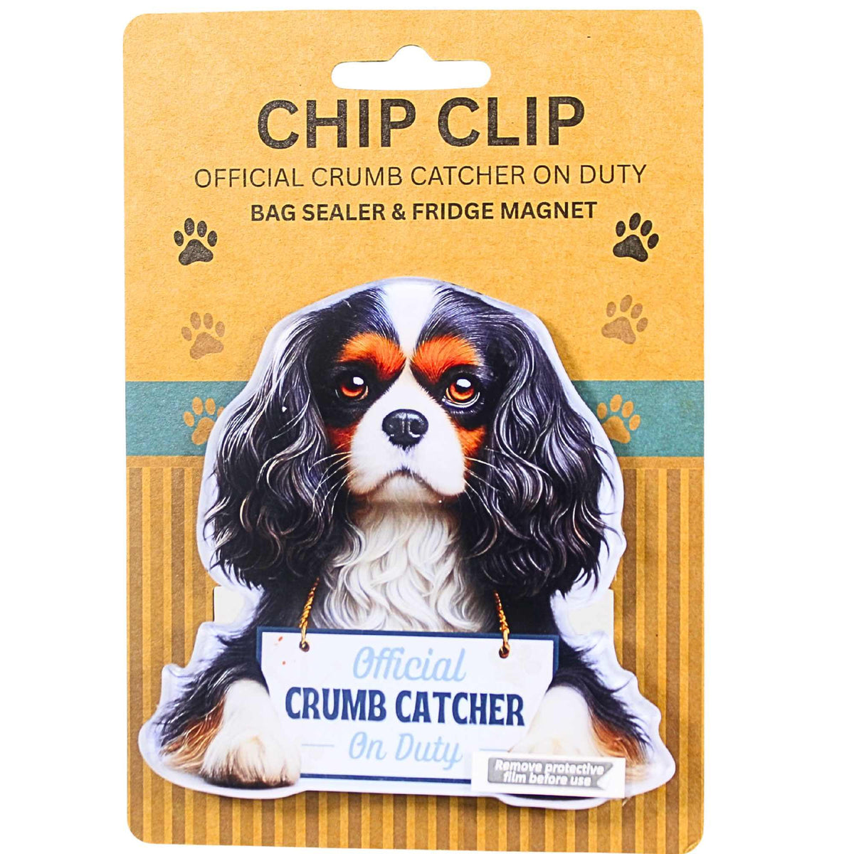 E & S Imports Cavalier King Charles Tri-Color Chip Clip - - SBKGifts.com