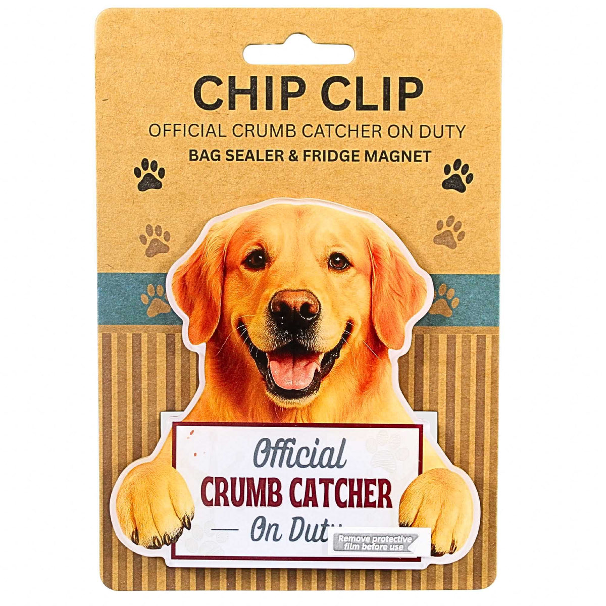 E & S Imports Golden Retriever Chip Clip - - SBKGifts.com