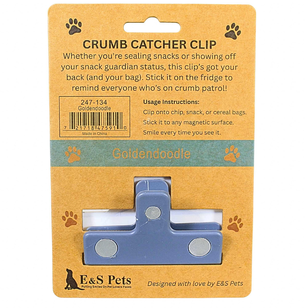E & S Imports Goldendoodle Chip Clip - - SBKGifts.com