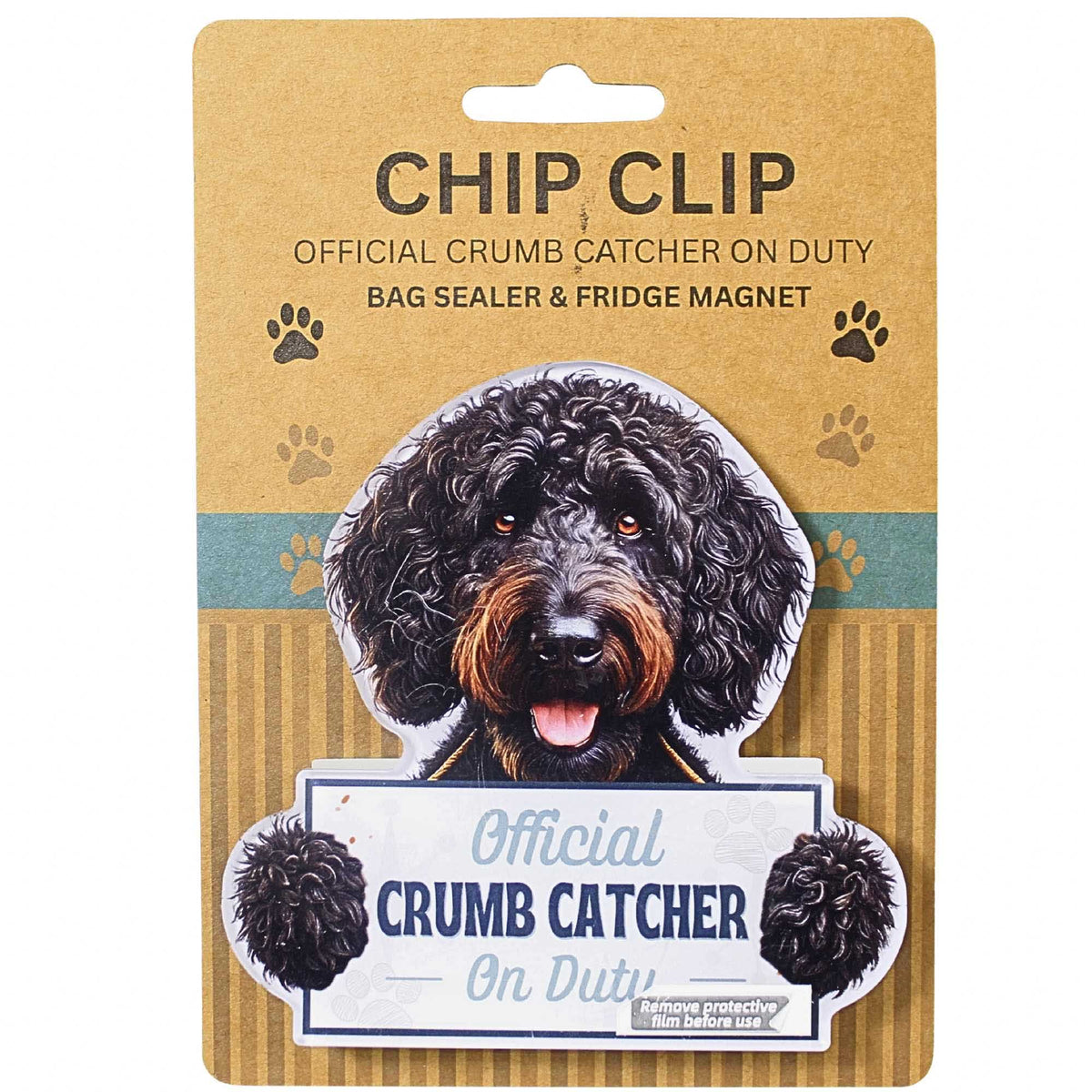 E & S Imports Labradoodle Black Chip Clip - - SBKGifts.com