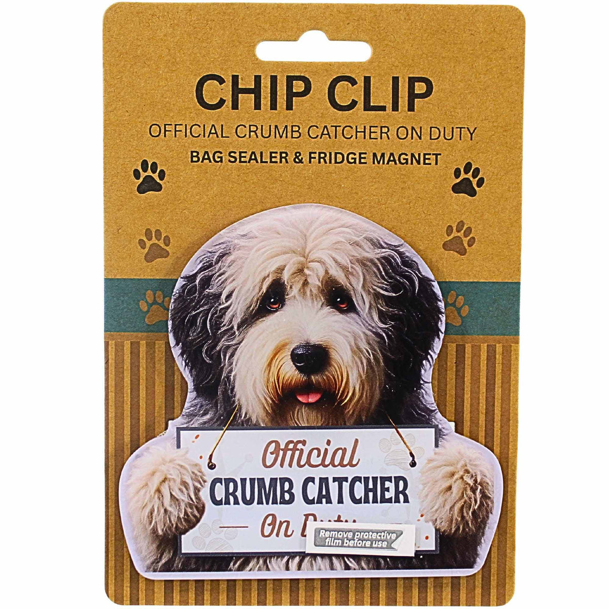 E & S Imports Old English Sheepdog Chip Clip - - SBKGifts.com