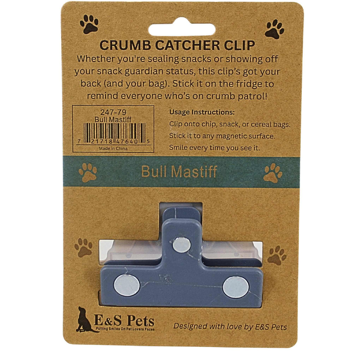E & S Imports Bull Mastiff Chip Clip - - SBKGifts.com