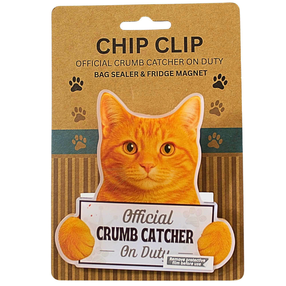 E & S Imports Orange Tabby Chip Clip - - SBKGifts.com