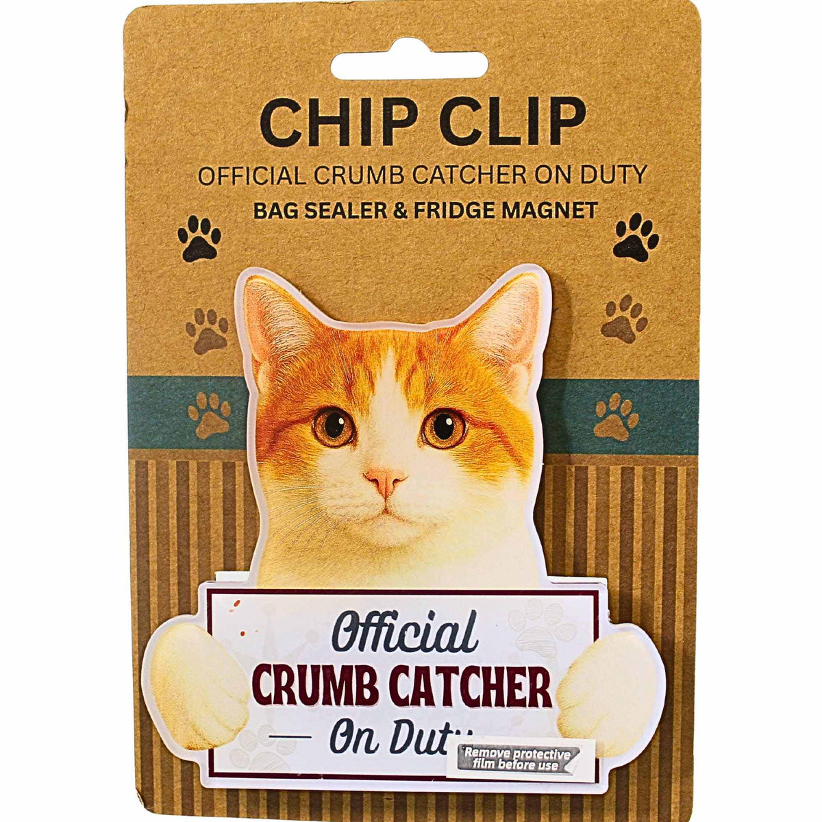 E & S Imports Orange & White Chip Clip - - SBKGifts.com