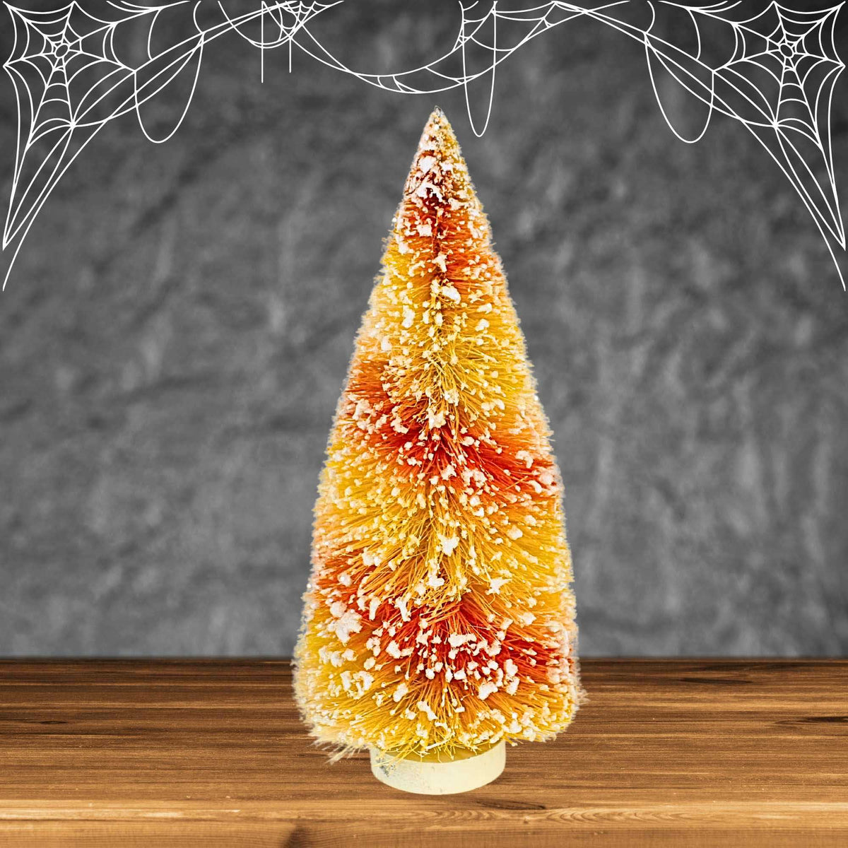 Bethany Lowe Candy Corn Bottle Brush Tree - - SBKGifts.com