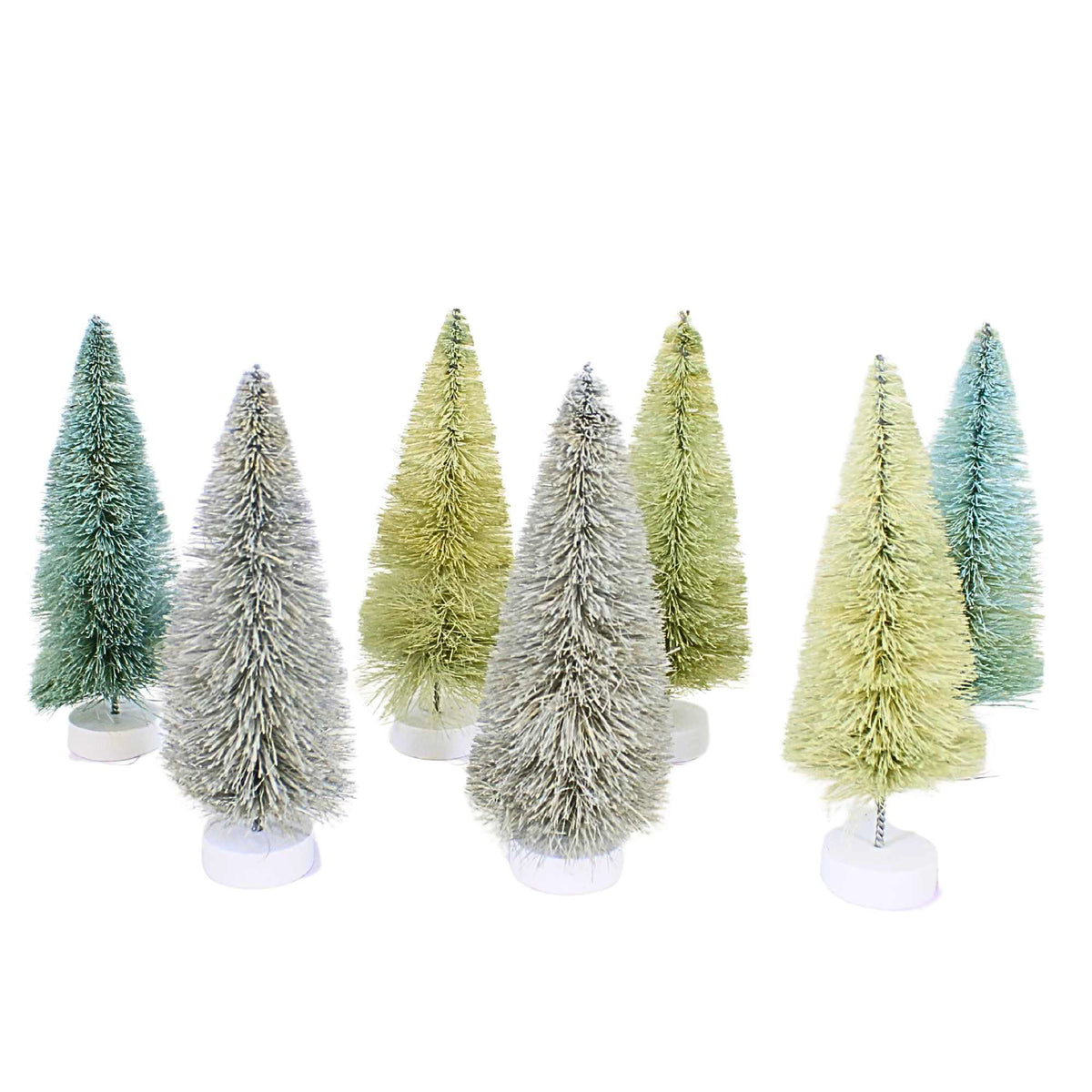 66708 Winter Green Trees Set/7 MS436LWG