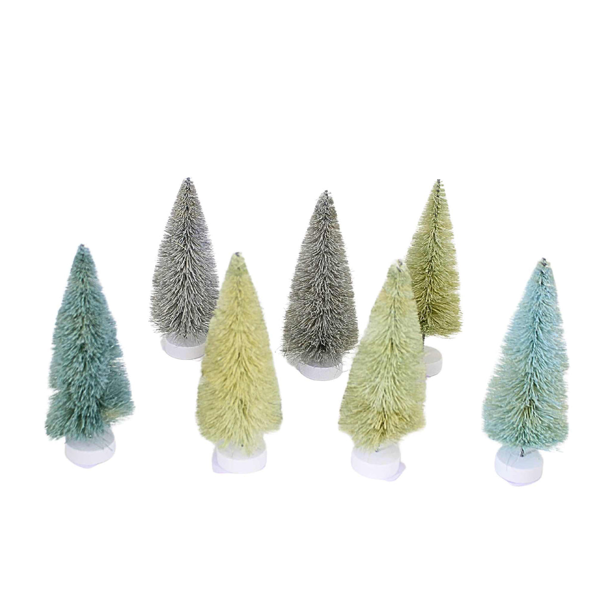 Cody Foster Winter Green Trees Set/7 - - SBKGifts.com