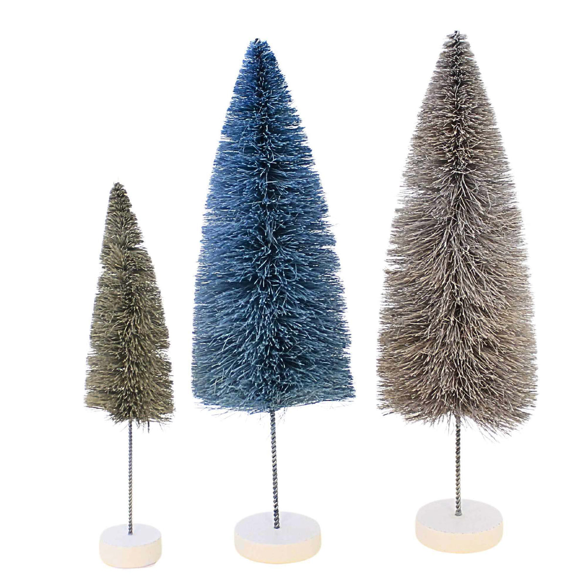Craftoutlet.Com Winter Bottle Brush Tree Set - - SBKGifts.com