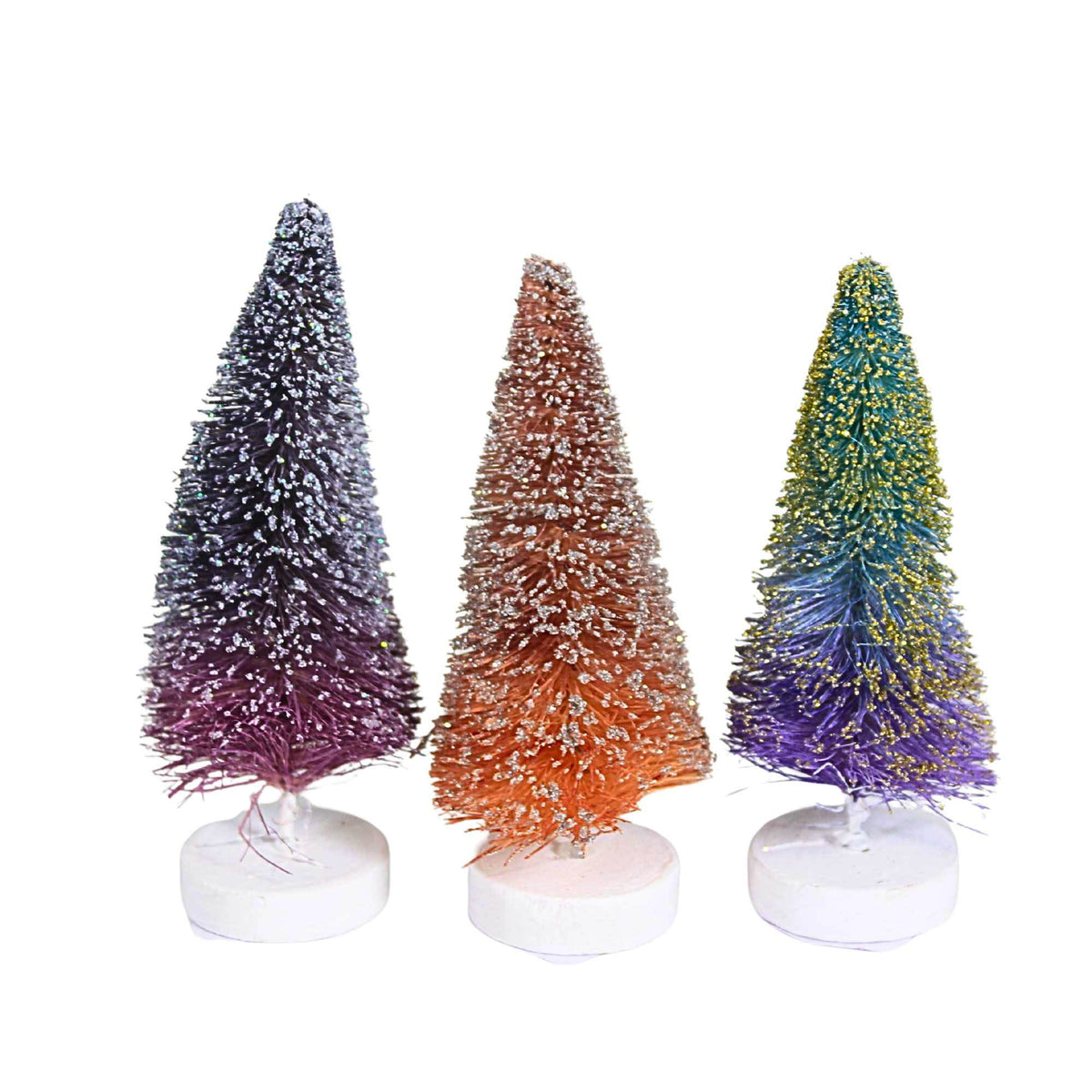 Cody Foster Rainbow Ombre Bottle Brush Trees - - SBKGifts.com