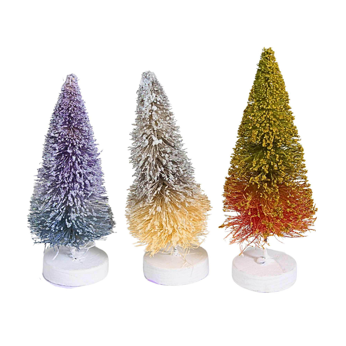 Cody Foster Rainbow Ombre Bottle Brush Trees - - SBKGifts.com