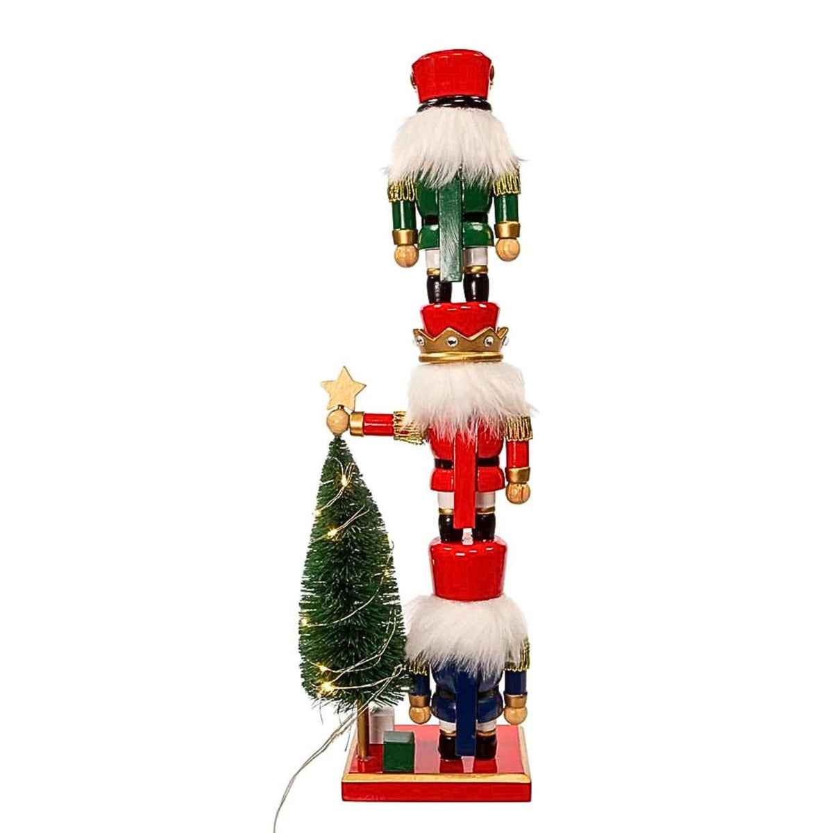 Kurt S. Adler Nutcracker W/Light-Up Christmas Tree - - SBKGifts.com