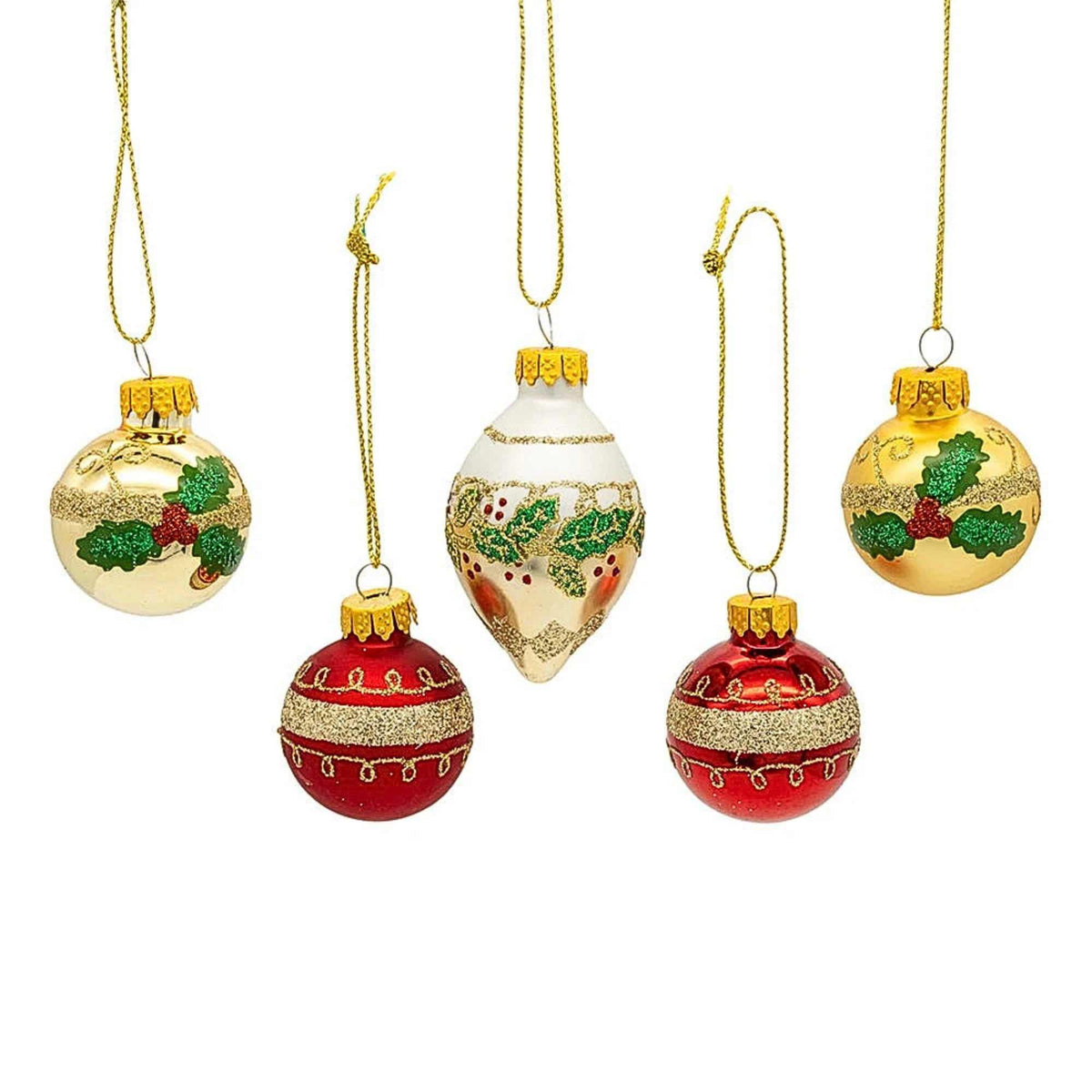 66739 Ball & Finial Shaped Ornament Set GG1101