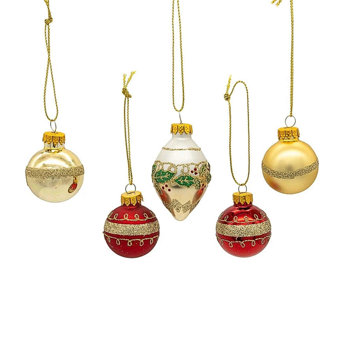 Kurt S. Adler Ball & Finial Shaped Ornament Set - - SBKGifts.com