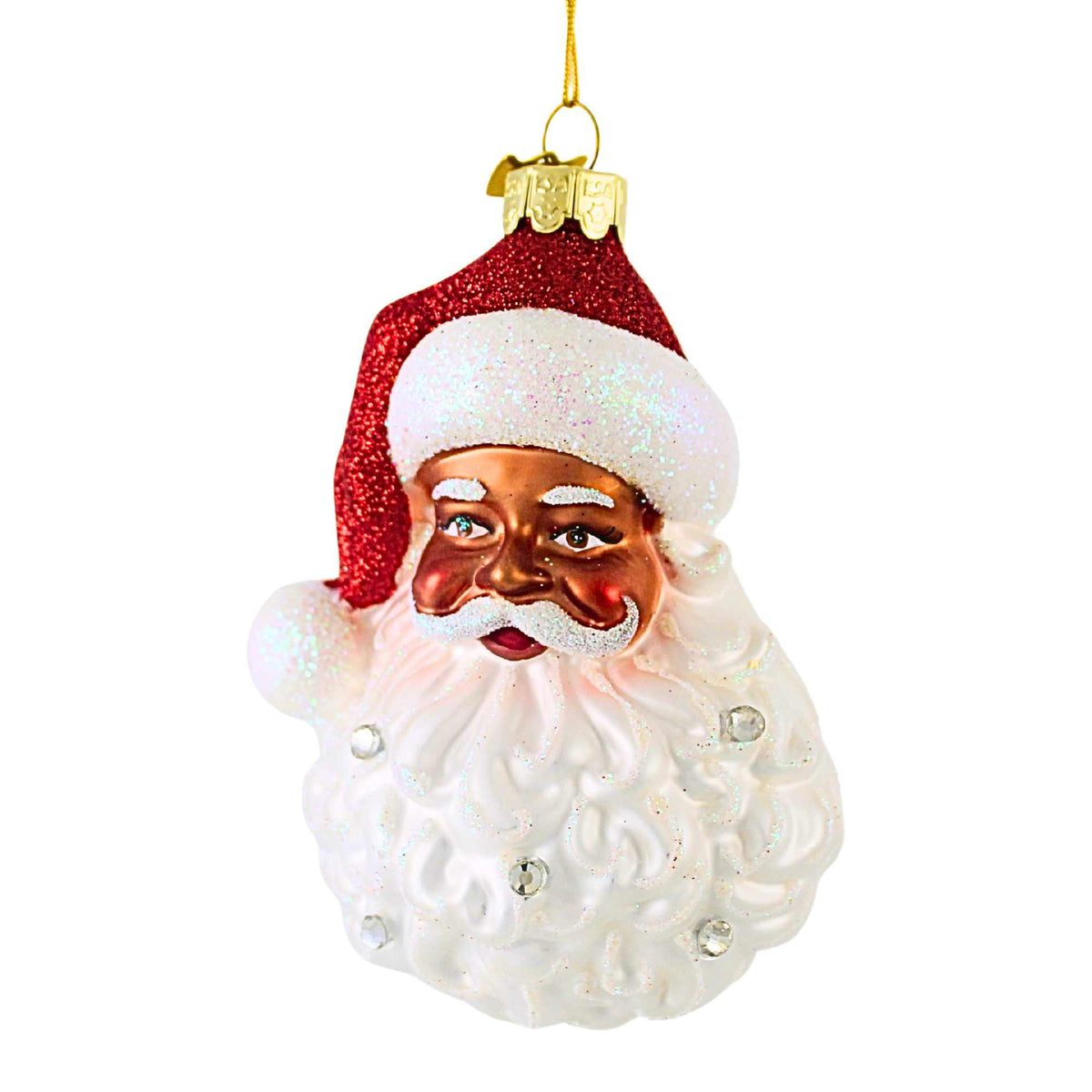 66740 African American Santa Head NB1872