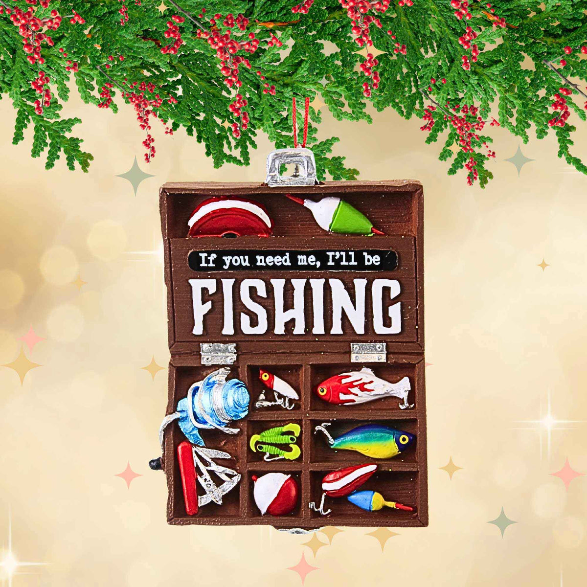 Kurt S. Adler Fishing Tackle Box - - SBKGifts.com