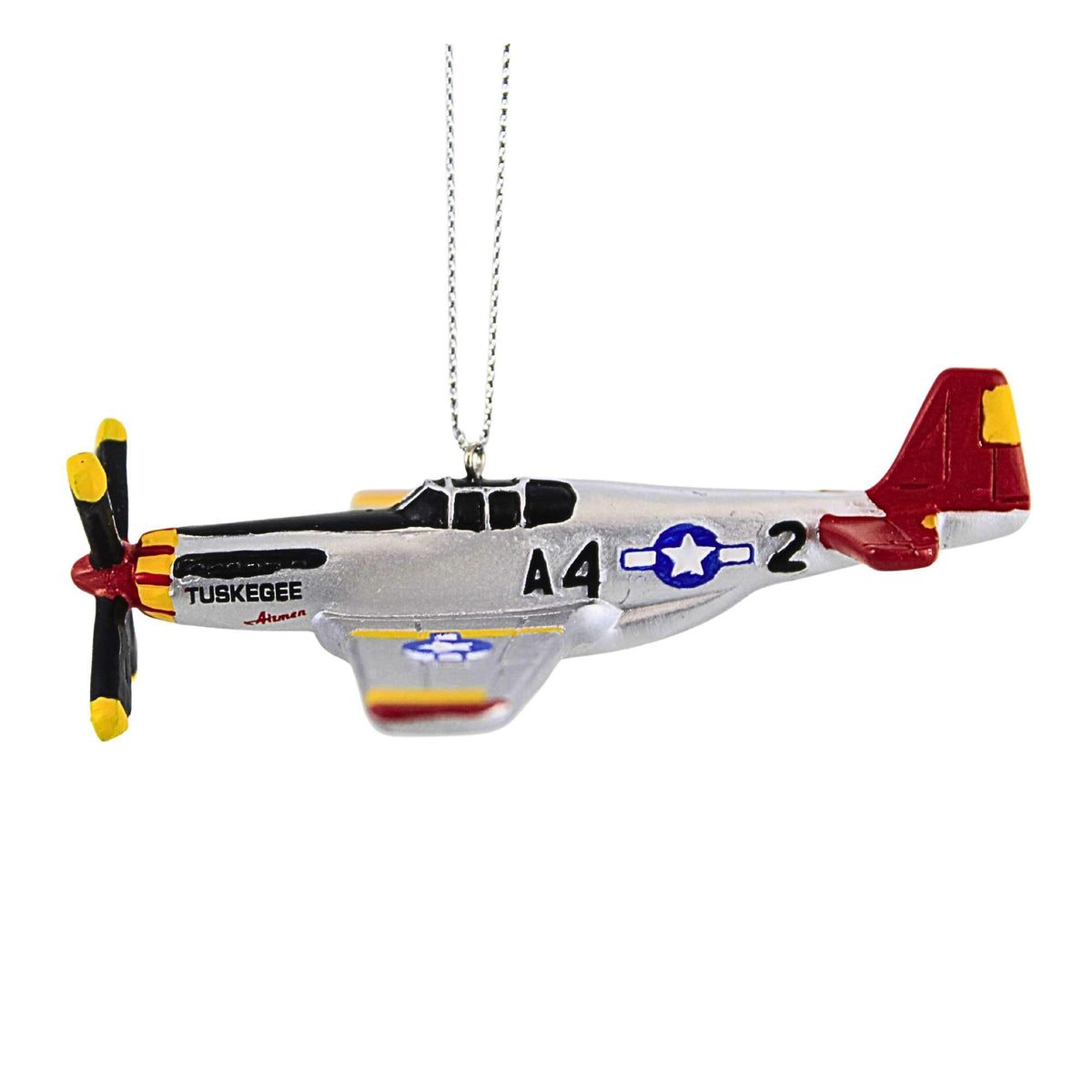 66745 Tuskegee Airplane Ornament E0880