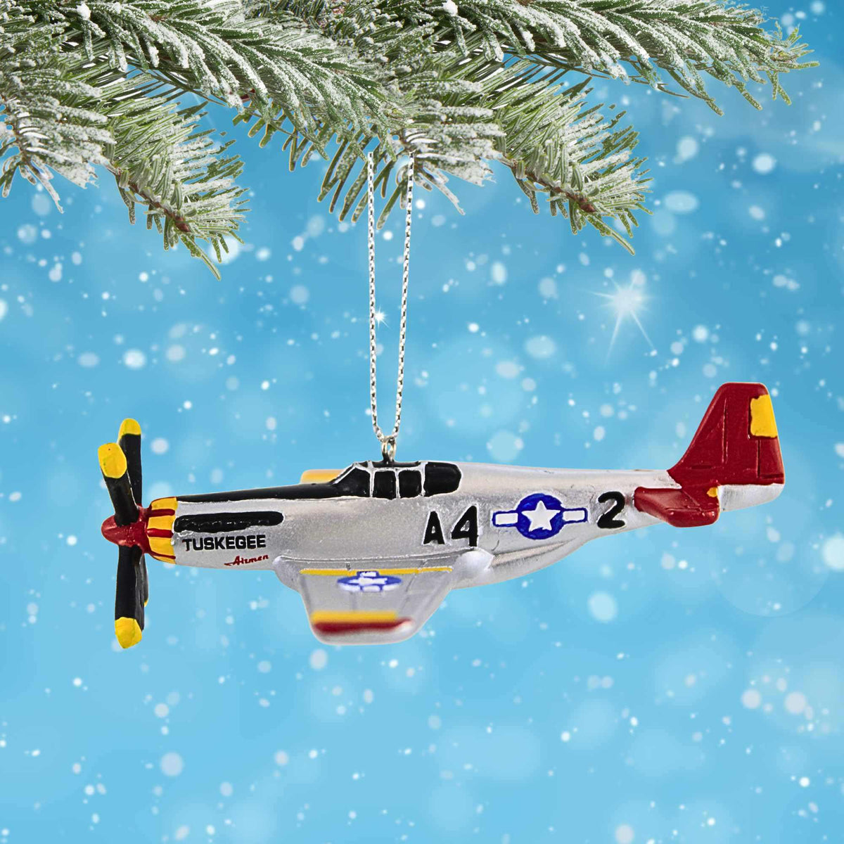 Kurt S. Adler Tuskegee Airplane Ornament - - SBKGifts.com