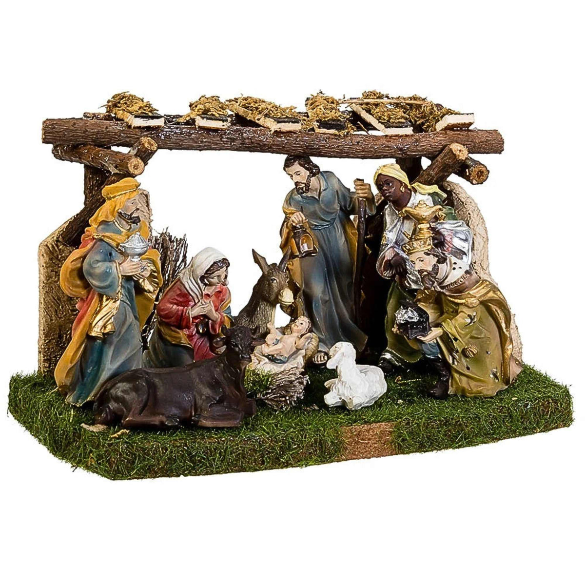 Kurt S. Adler Nativity Set With Stable - - SBKGifts.com