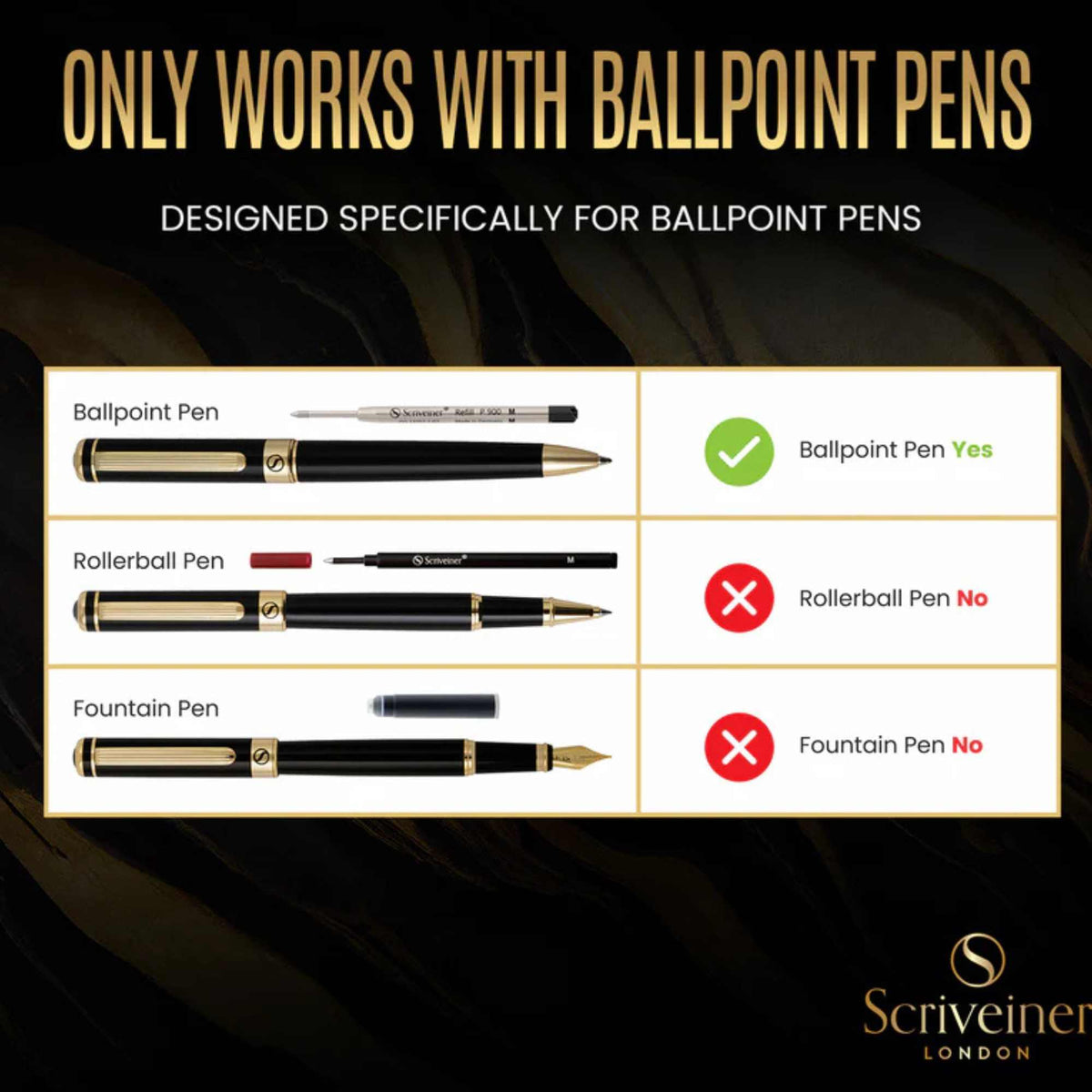 Scriveriner Ballpoint Ink Refills - - SBKGifts.com
