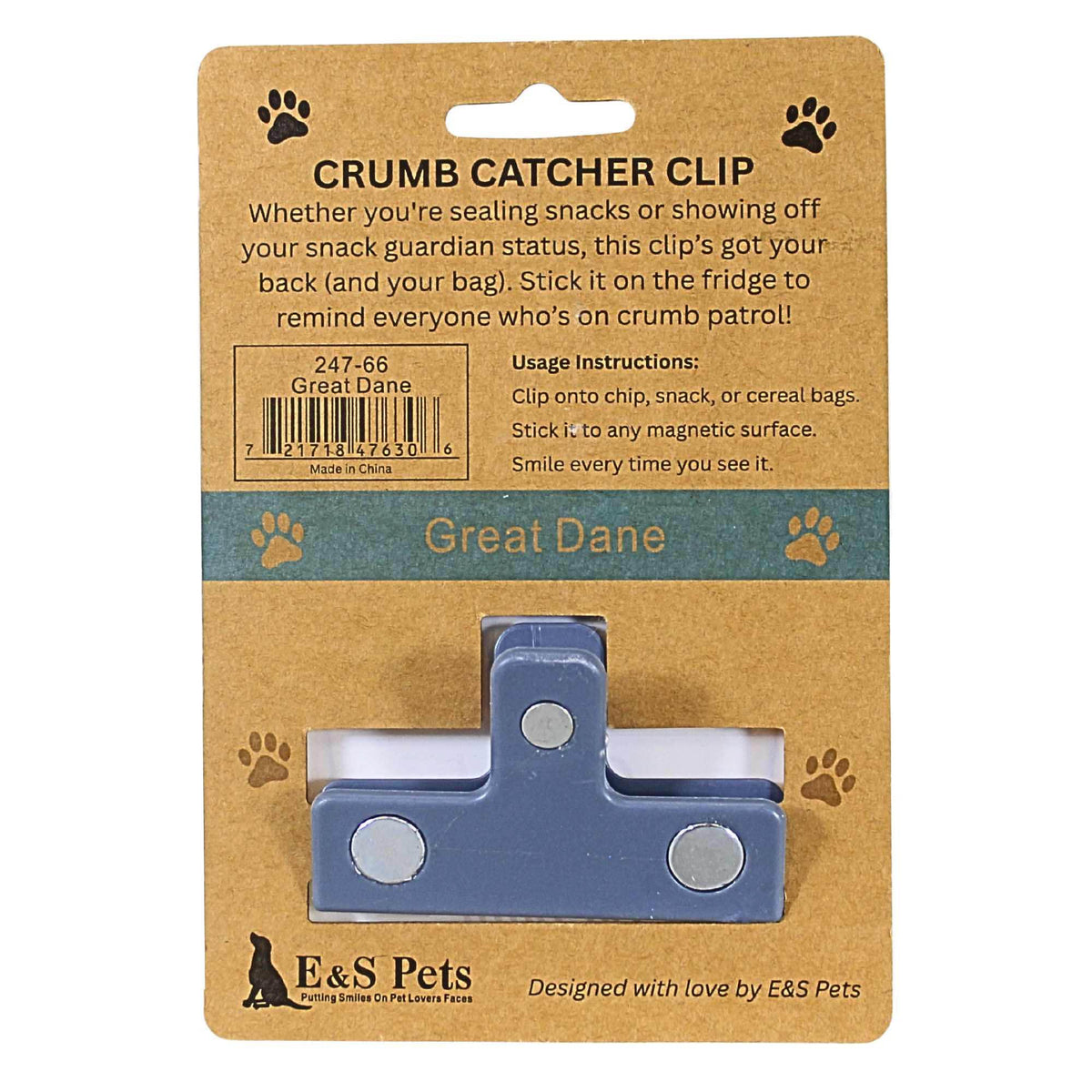 E & S Imports Great Dane Chip Clip - - SBKGifts.com