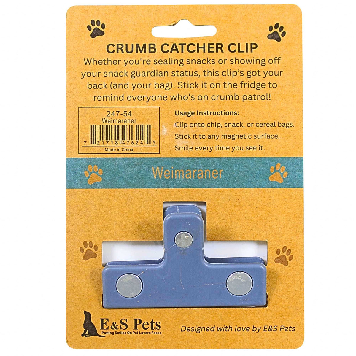 E & S Imports Weimaraner Chip Clip - - SBKGifts.com