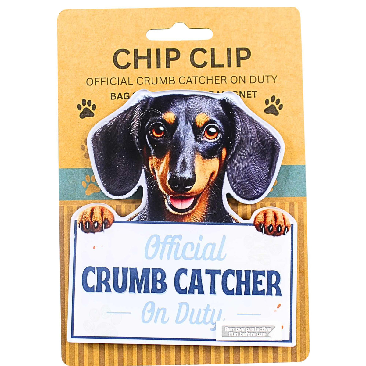 E & S Imports Black Dachshund Chip Clip - - SBKGifts.com