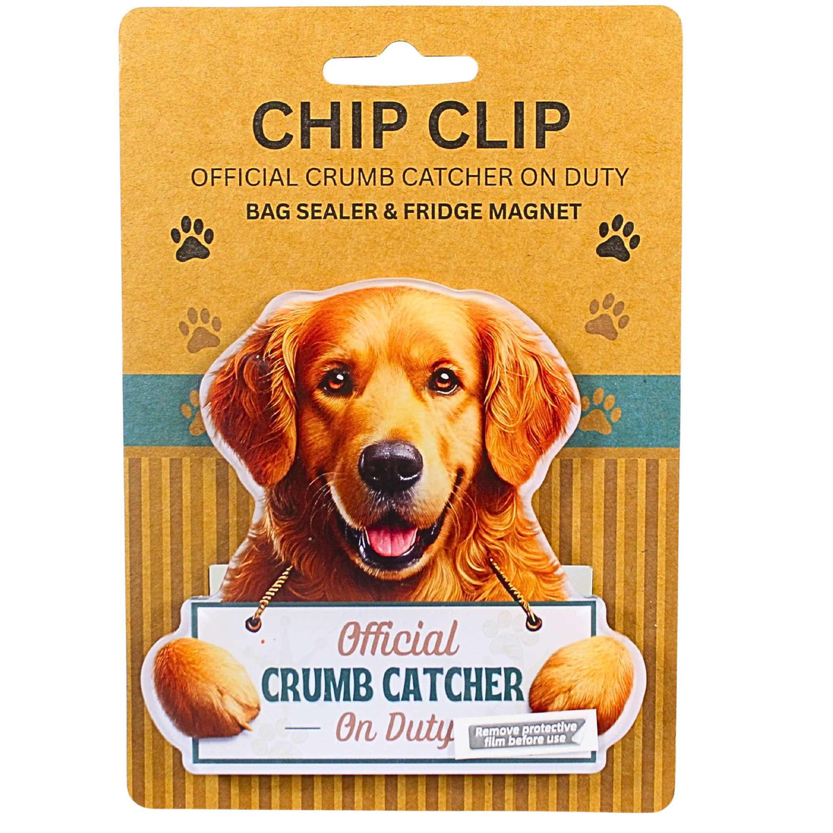 E & S Imports Golden Retriever Chip Clip - - SBKGifts.com