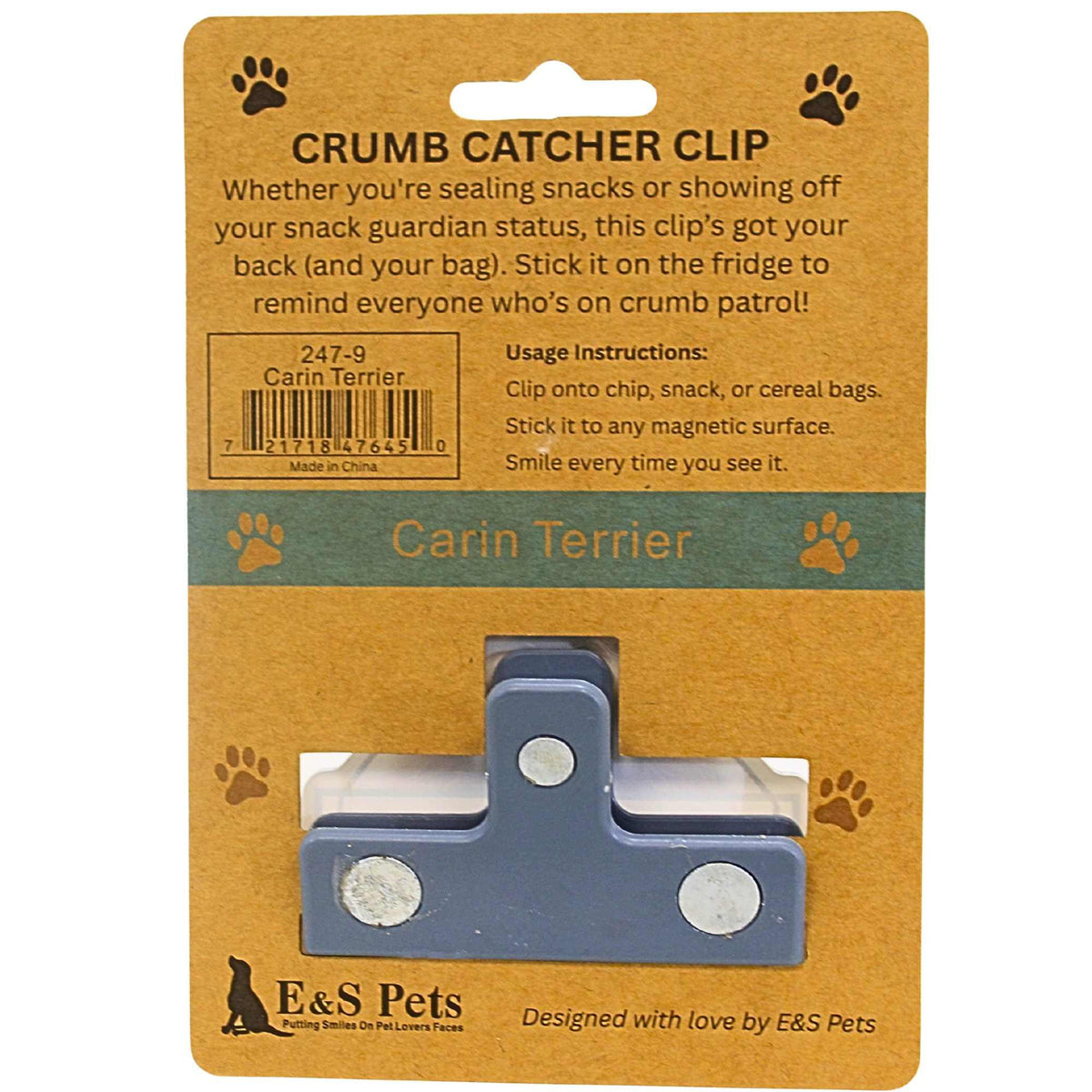 E & S Imports Carin Terrier Chip Clip - - SBKGifts.com
