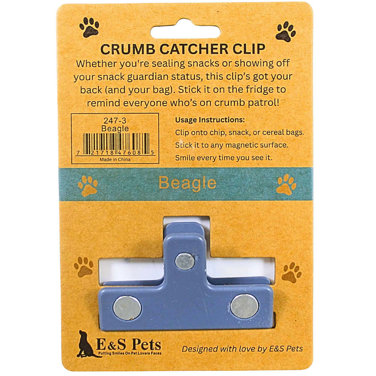 E & S Imports Beagle Chip Clip - - SBKGifts.com