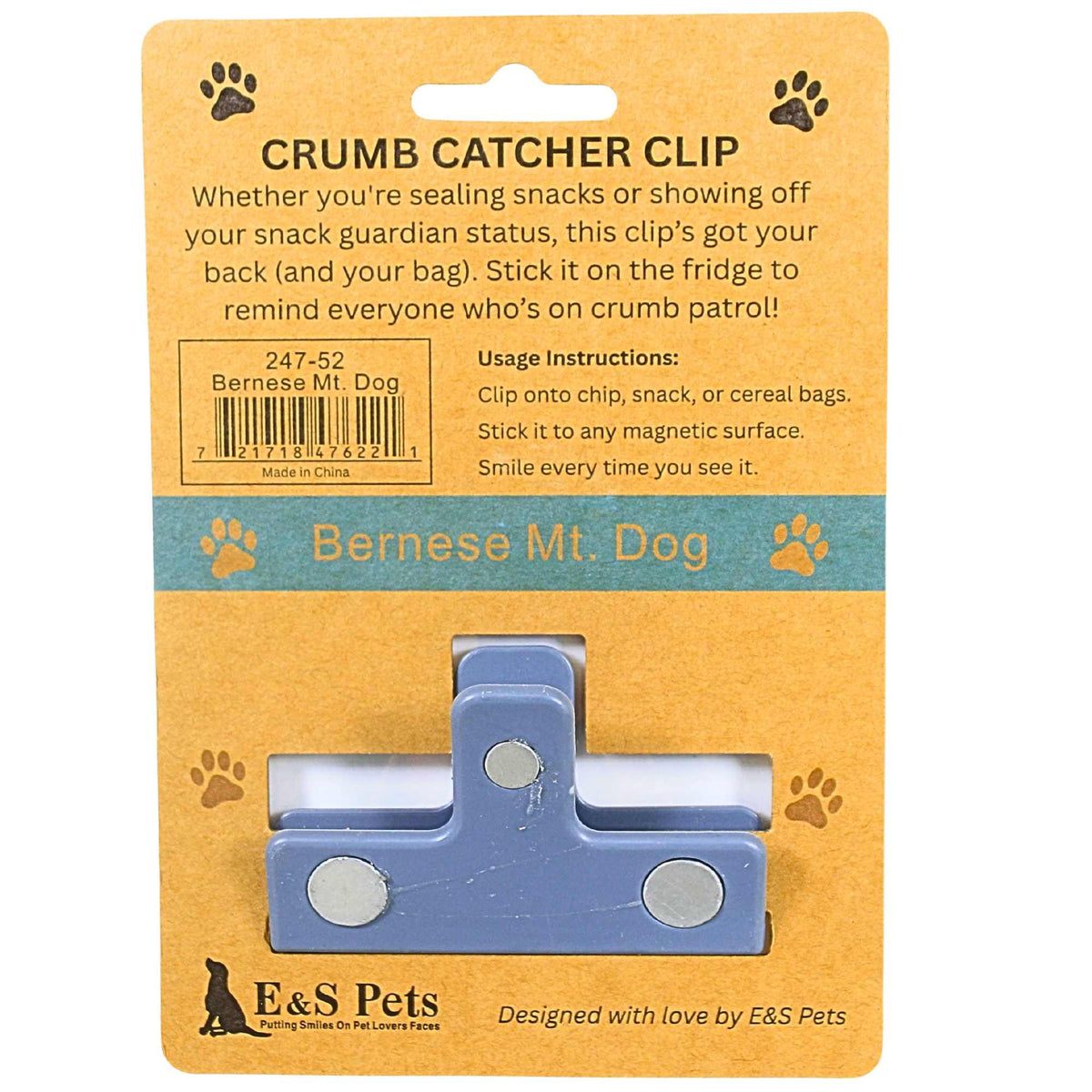 E & S Imports Bernese Mountain Dog Chip Clip - - SBKGifts.com