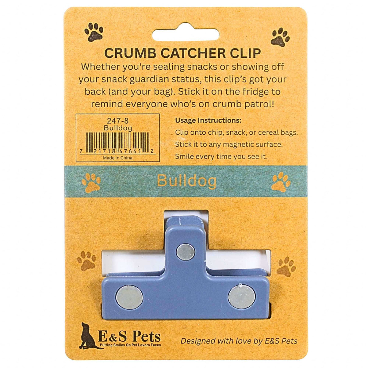 E & S Imports Bulldog Chip Clip - - SBKGifts.com