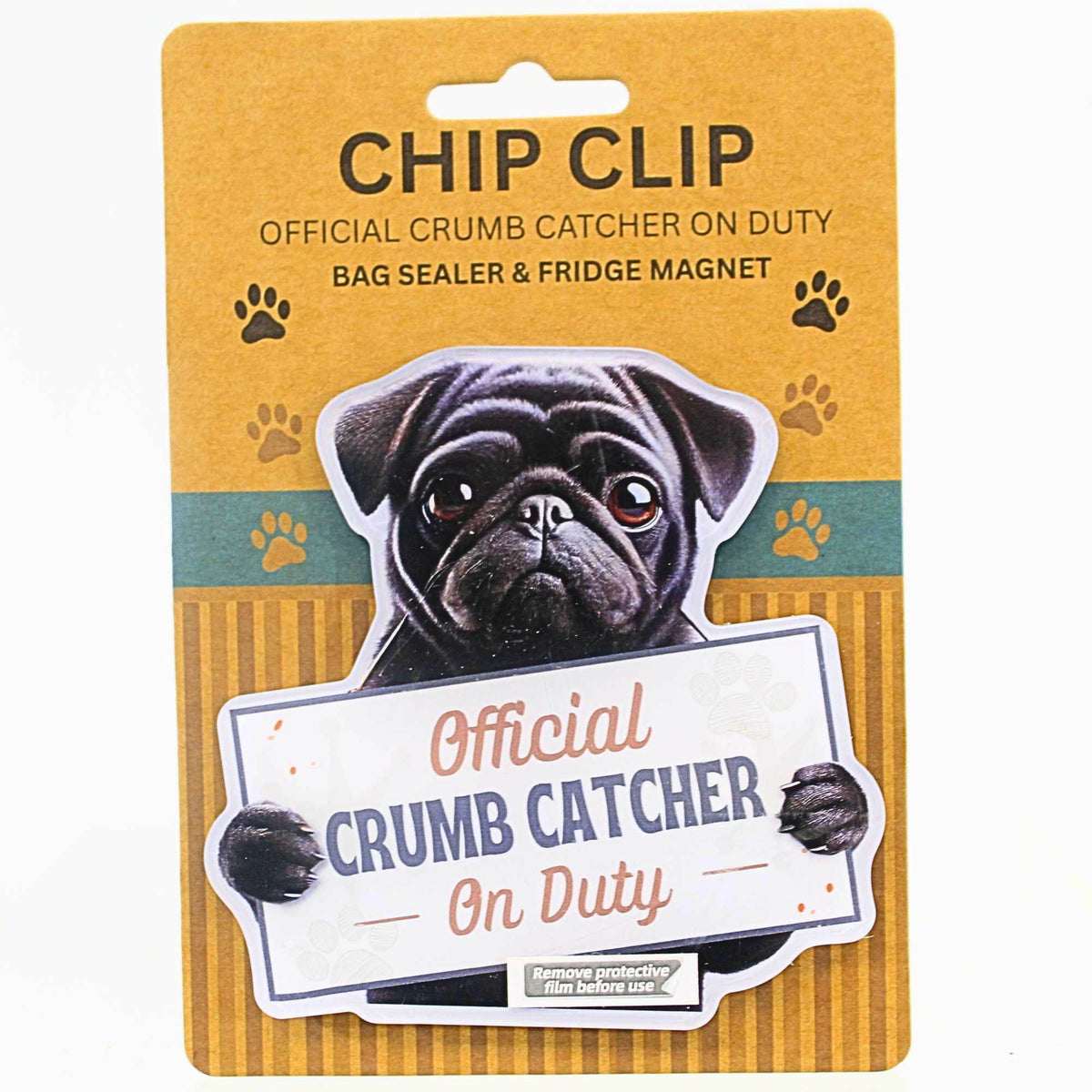 E & S Imports Black Pug Chip Clip - - SBKGifts.com