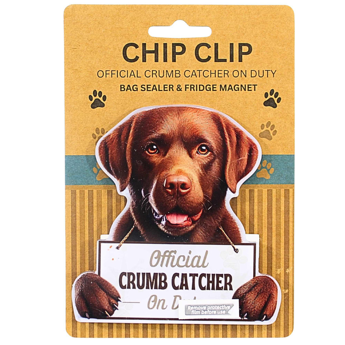 E & S Imports Chocolate Labrador Chip Clip - - SBKGifts.com