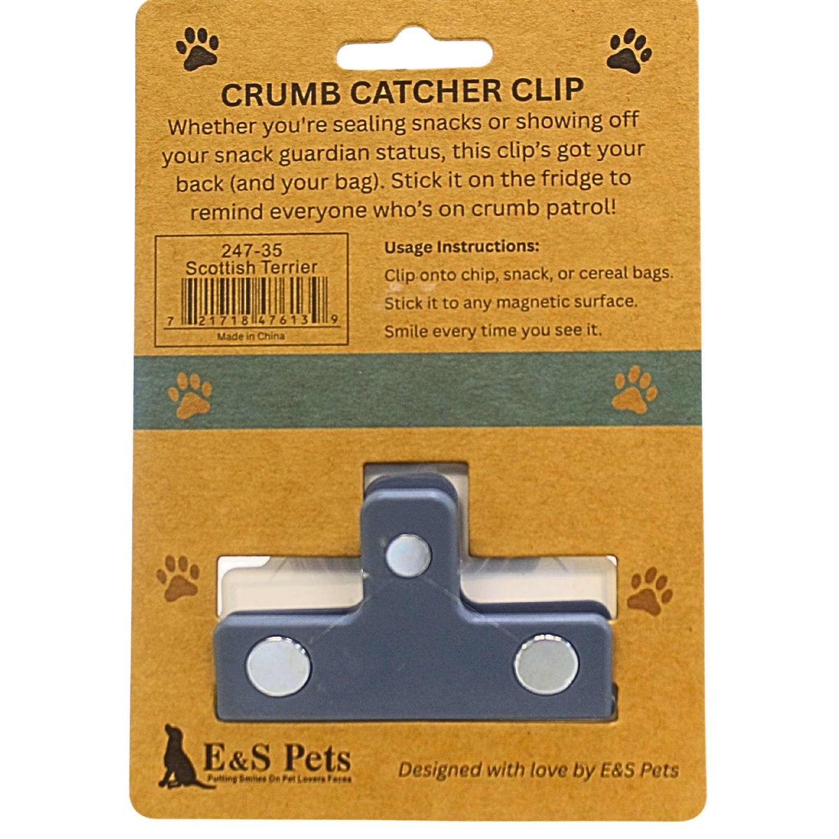 E & S Imports Scottish Terrier Chip Clip - - SBKGifts.com