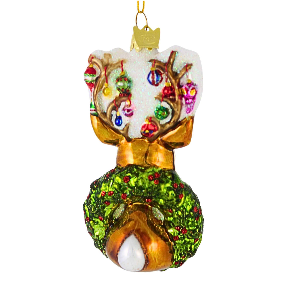 Noble Gems Traditional Deer With Wreath - - SBKGifts.com