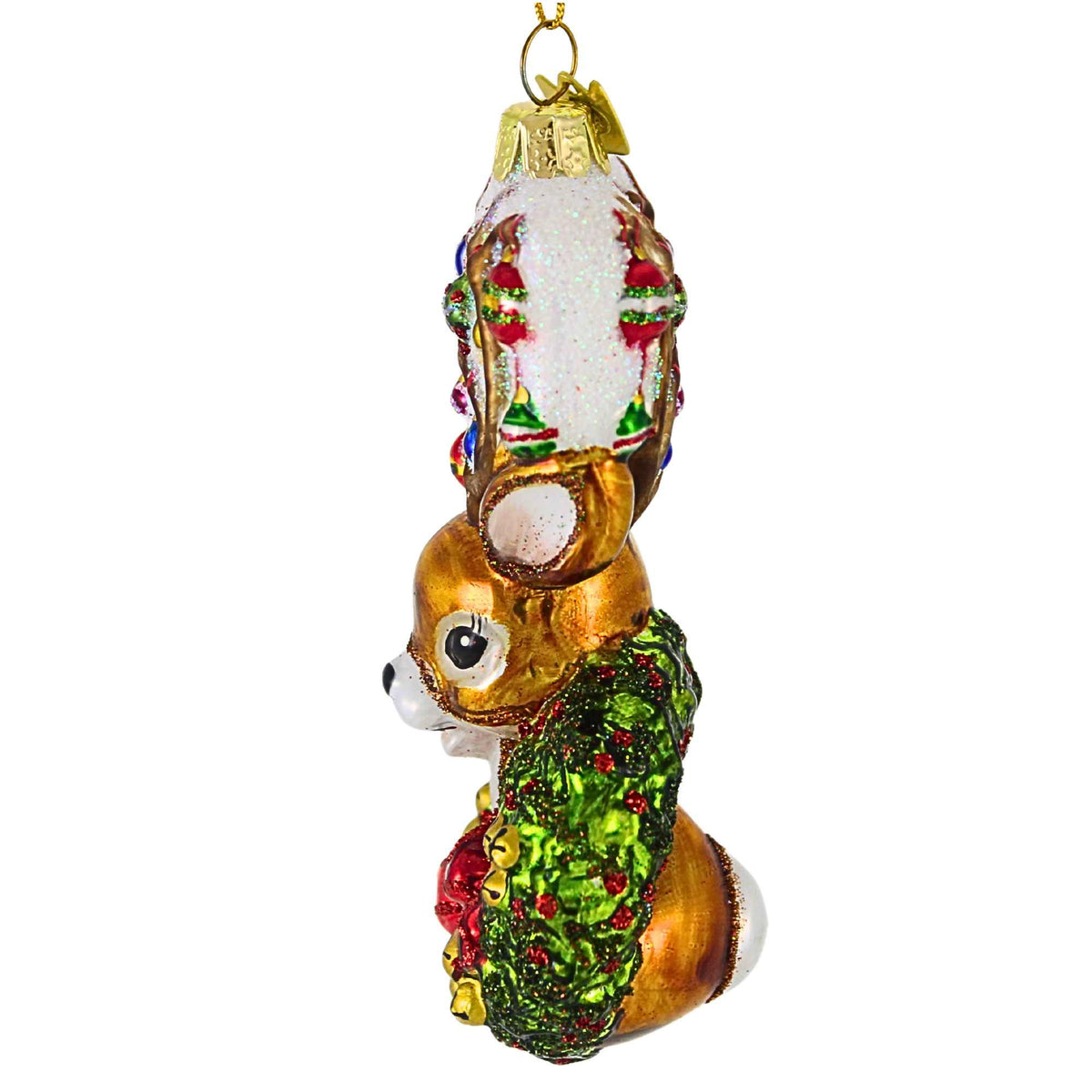 Noble Gems Traditional Deer With Wreath - - SBKGifts.com