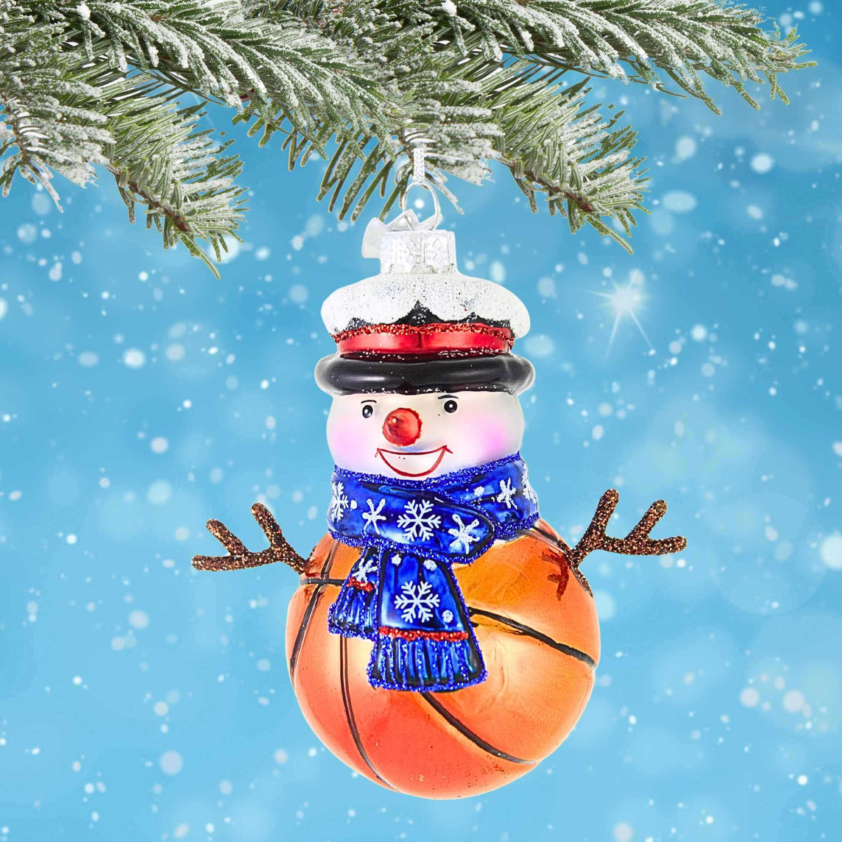 Noble Gems Basketball Snowman - - SBKGifts.com