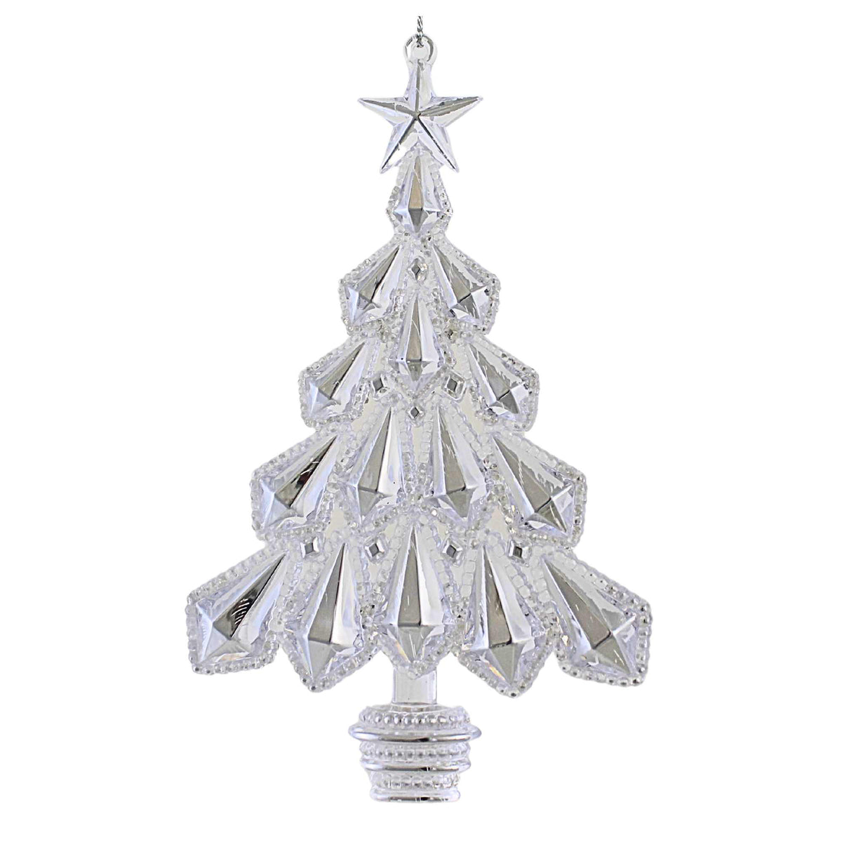 66861 Clear Christmas Tree With Glitter T3617