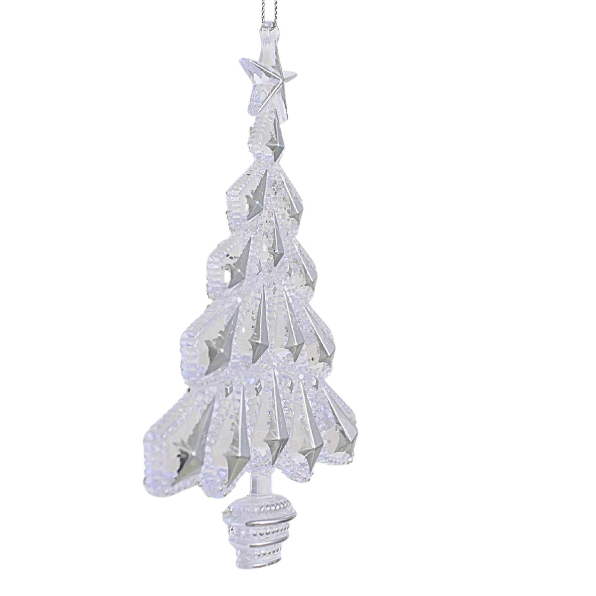 Kurt S. Adler Clear Christmas Tree With Glitter - - SBKGifts.com